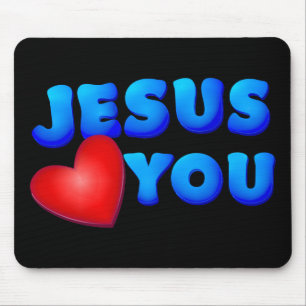 Jezus houdt van jou muismat