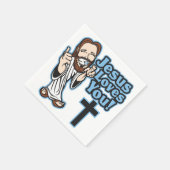 Jezus houdt van jou servetten (Hoek)