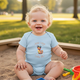 Jezus Houdt van Kleine Mij Schattige Rups Jongen M Romper