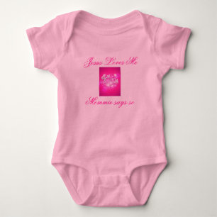 Jezus houdt van me Baby Onsie Romper