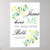 Jezus houdt van me - baby room poster (Voorkant)