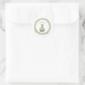 Jezus houdt van me, Bunny Ronde Sticker (Tas)