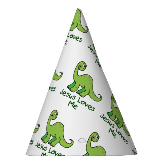 Jezus houdt van me Dinosaur Feesthoedjes (Rechts)
