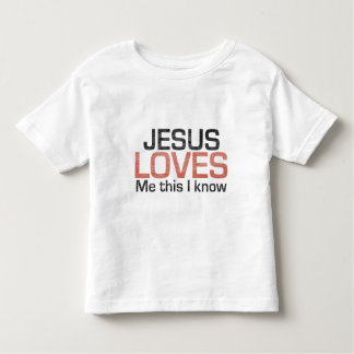 Jezus houdt van me, dit weet ik. kinder shirts
