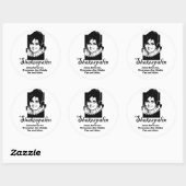 Jezus houdt van me. Iedereen denkt dat ik een idio Ronde Sticker (Vel)