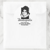 Jezus houdt van me. Iedereen denkt dat ik een idio Ronde Sticker (Tas)