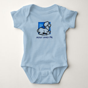 Jezus houdt van me Lamb Romper