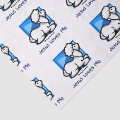 Jezus houdt van me Lamb Tissuepapier (Detail)