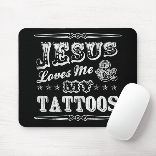 Jezus houdt van me Mousepad Muismat (Met muis)