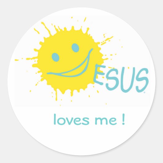 Jezus houdt van me! Sticker (Voorkant)