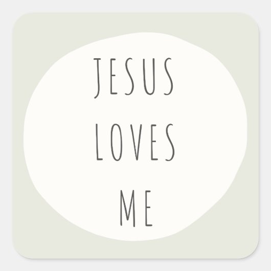 Jezus houdt van me. Stickers en labels (Voorkant)