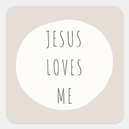 Jezus houdt van me. Stickers en labels (Voorkant)