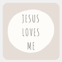Jezus houdt van me. Stickers en labels