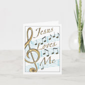 Jezus houdt van mij bedankkaart (Voorkant)