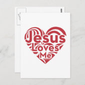 Jezus houdt van mij briefkaart (Voorkant / Achterkant)