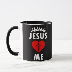 Jezus houdt van mij christen religieus mok