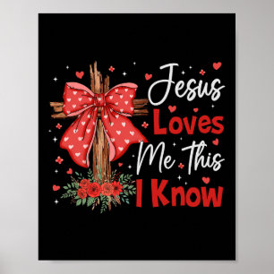 Jezus Houdt Van Mij Dat Weet Ik God Religieus Chri Poster