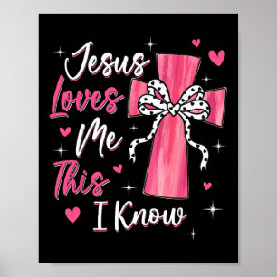 Jezus Houdt Van Mij Dit Weet God Religieus Christe Poster