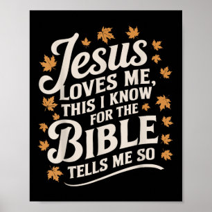 Jezus houdt van mij, dit weet ik voor de Bijbel - Poster