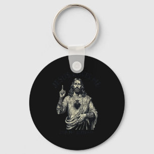 Jezus houdt van mij en mijn tatoeages Christelijke Sleutelhanger
