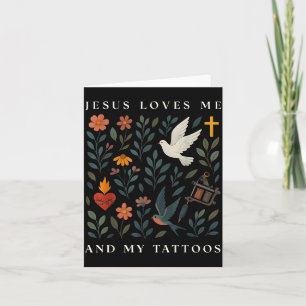 Jezus houdt van mij en mijn tatoeages kaart