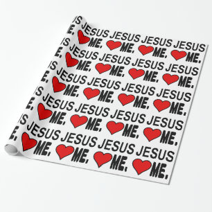 Jezus houdt van mij Jezus Gifts Cadeaupapier