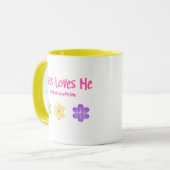 Jezus houdt van mij mok (Voorkant links)