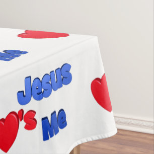 Jezus houdt van mij tafelkleed