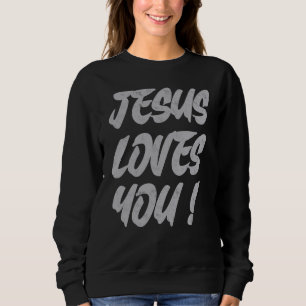 Jezus houdt van u Christelijk T-shirt Jesus Christ