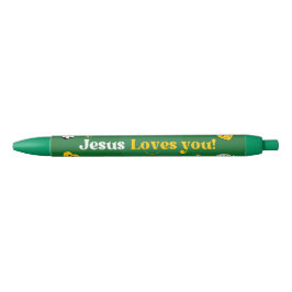 Jezus houdt van u voor de kerk Stationery / Charit Zwarte Inkt Pen
