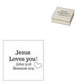 Jezus houdt van uw scripts 	rubberstempel (Gestempeld)