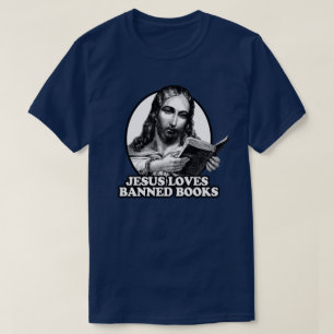 Jezus houdt van verboden boeken t-shirt