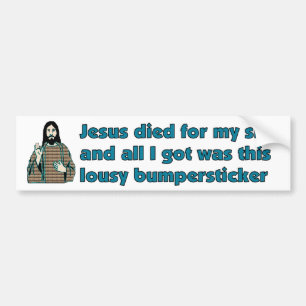 Jezus Humor Bumpersticker