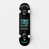Jezus "Ik ben de Weg" Skateboard (Voorkant)