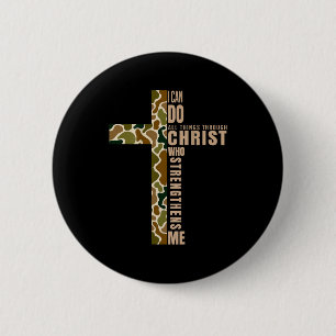Jezus ik kan alles doen door Christus die kracht g Ronde Button 5,7 Cm