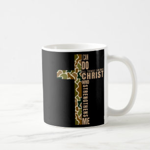 Jezus Ik Kan Alles Doen Door Christus Die Sterk Koffiemok