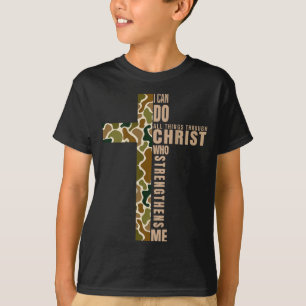 Jezus Ik Kan Alles Doen Door Christus Die Sterk T-shirt