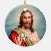 Jezus, ik vertrouw op jou. keramisch ornament (Achterkant)