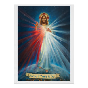 Jezus, ik vertrouw op U Perfect Poster