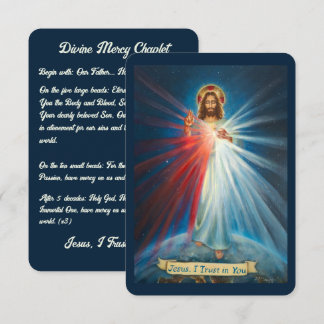 Jezus, ik vertrouw op U, Rozenkrans van de Goddeli Kaart