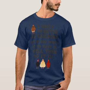Jezus, ik wilde maar 10 kippen grappige boer. t-shirt