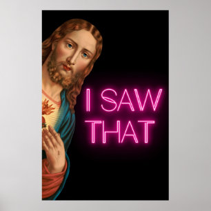 Jezus ik zag die meme poster