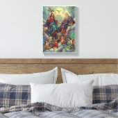 Jezus in de hemel canvas afdruk (Insitu (Slaapkamer))