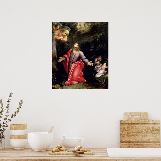 Jezus in de tuin der olijven, c.1590-95 poster (Keuken)