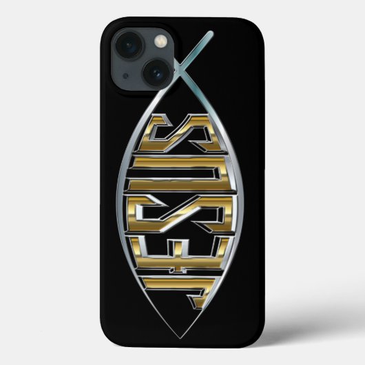 Jezus in een vissymbool Case-Mate iPhone case (Achterkant)