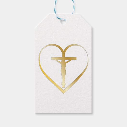 Jezus in het hart cadeaulabel (Voorkant)