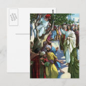 Jezus in het huis van Zaccheus Briefkaart (Voorkant / Achterkant)