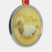 Jezus in het keramische Ornament Manger (Rechts)