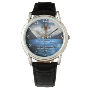 Jezus in het rimpelwater John 3:16 Horloge