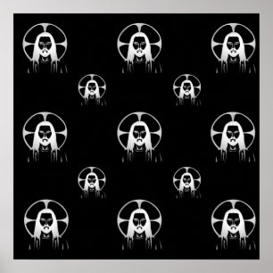 Jezus in Silver Poster